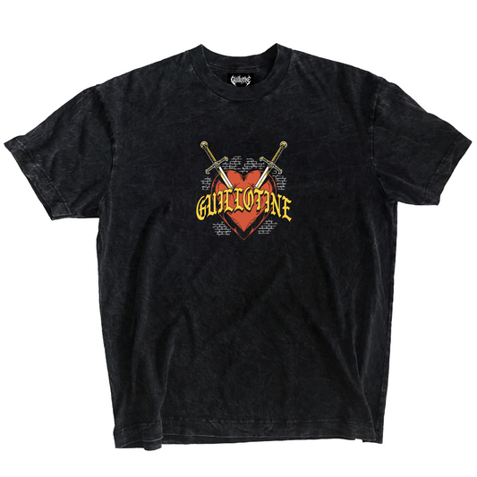 T-shirt oversize Ace Heart, collab Guillotine x NoMouthh