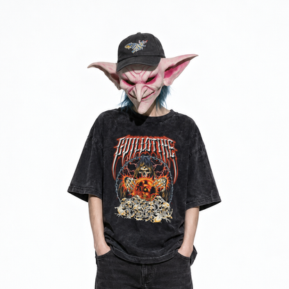 T-shirt Crystal Ball porté, collab Guillotine x Boldest