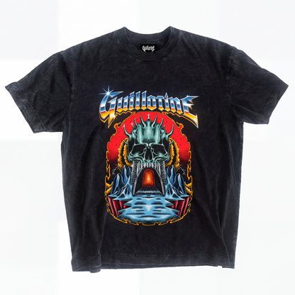 T-shirt oversize Dark Castle, collab Guillotine x Randomland