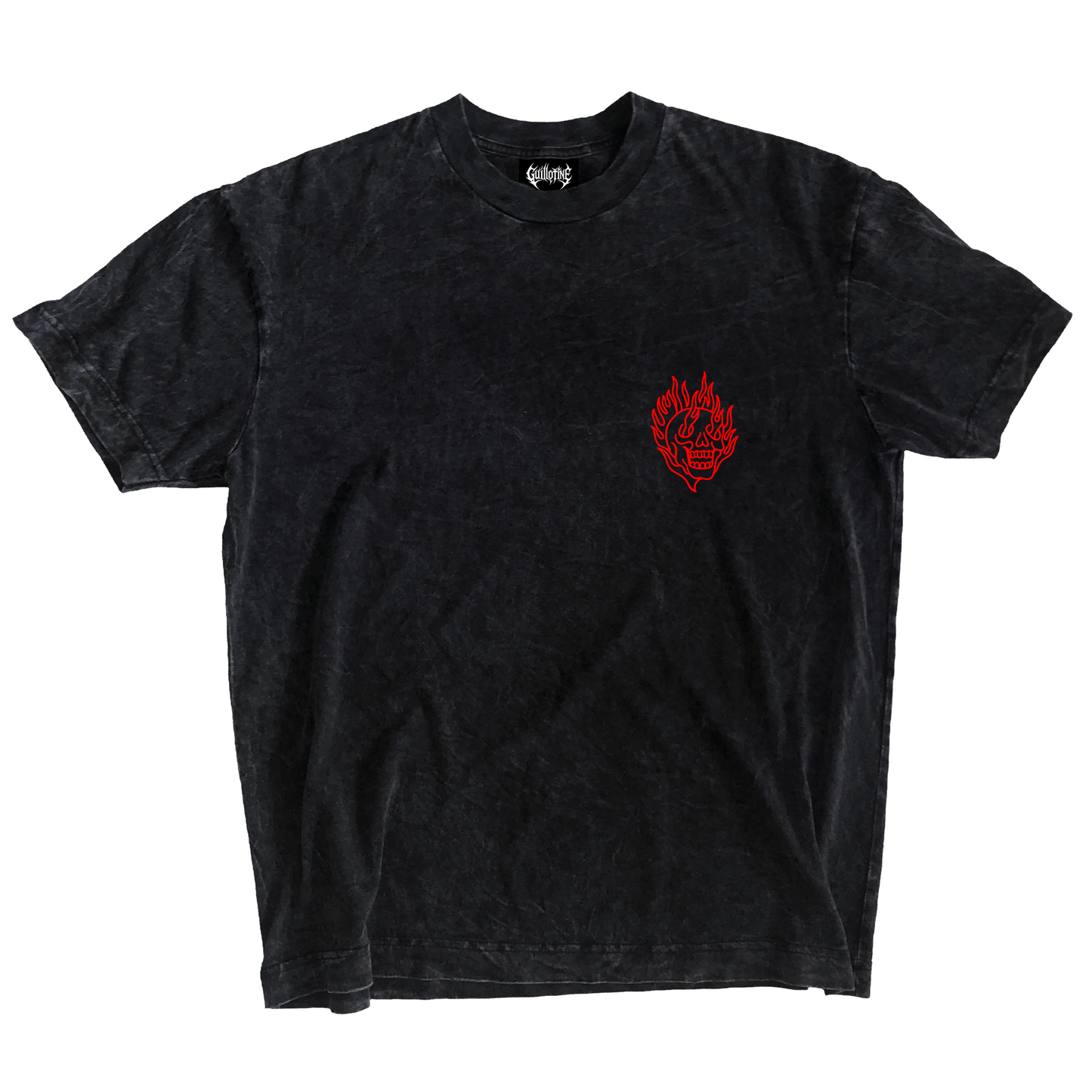 TSHIRTS LOGOS POCHE FLAMIN SKULL