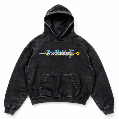 Hoodie oversize Guillotine logo brodé, édition limitée