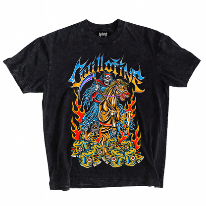 T-shirt oversize Ghost Rider in the Sky, collab Guillotine x Marc Bonz